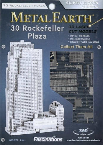 Fascinations Metal Earth 30 Rockefeller Plaza Building 3D Metal Model Kit 