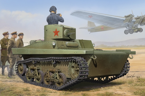 SOVIET T-37A LIGHT TANK IZHORSKY SCALA 1/35 HOBBY BOSS KIT MODELLISMO MILITARE