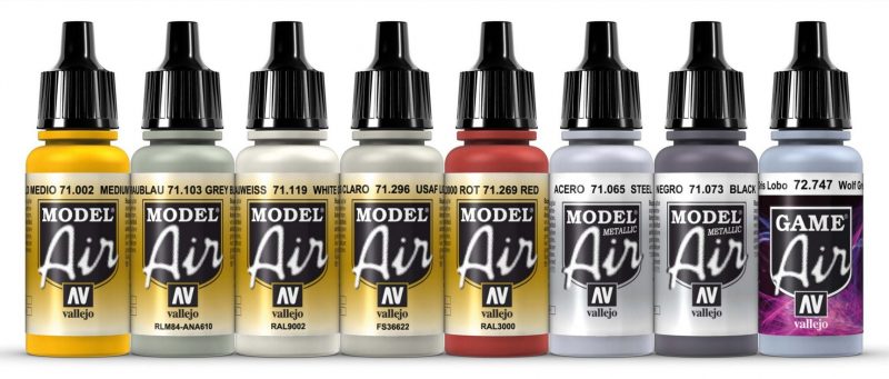 VALLEJO AIRBRUSH PAINT - MODEL AIR - RED 17ML - 71.269