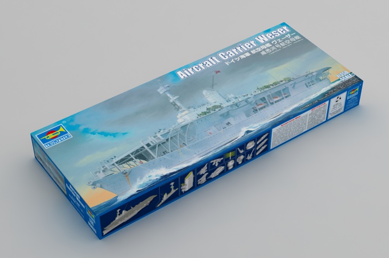 AIRCRAFT CARRIER WESER SCALA 1/350 KIT MODELLINO NAVE MILITARE